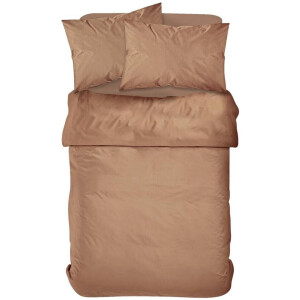Leen Bakker - Dekbedovertrek Jan - 240x200/220 Cm - Katoen - Bruin