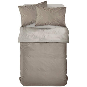 Leen Bakker - Dekbedovertrek Abel - 200x200/220 Cm - Katoen Satijn - Grijs