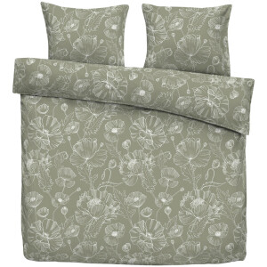 Leen Bakker - Dekbedovertrek Lili - 240x200/220 Cm - Katoen - Groen
