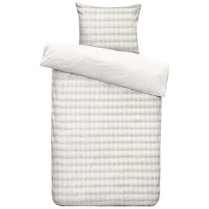 2e Halve Prijs Leen Bakker - Dekbedovertrek Brylin - Off-white - 140x200/220 Cm - Polyester - Wit
