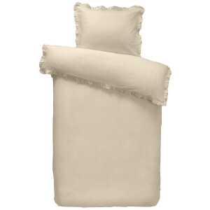 2e Halve Prijs Leen Bakker - Dekbedovertrek Cato - Zand - 140x200/220 Cm - Katoen - Beige