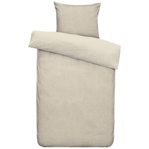 Leen Bakker - Dekbedovertrek Favorite Fuzzle - 140x220 Cm - Polyester - Taupe