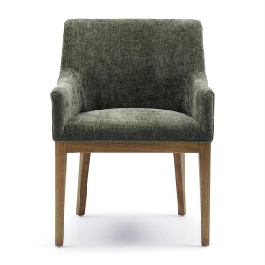 Rivièra Maison Eetkamerstoel 'Whistler' Met armleuning, Geweven stof, kleur Italian Olive