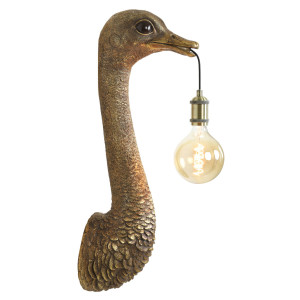 Light & Living Wandlamp 'Ostrich' 72cm, kleur Antiek Brons