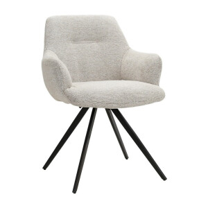 Livingfurn Draaibare Eetkamerstoel 'Doreen' kleur Naturel