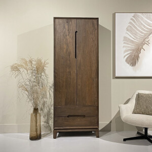 Livingfurn Opbergkast 'Cortez' Mangohout, 200 x 75cm