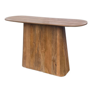 Livingfurn Ovale Sidetable 'Salvator' Mangohout, 140cm, kleur Bruin