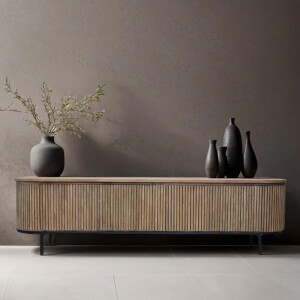 Livingfurn TV-meubel 'Lausanne' Teakhout, 210cm