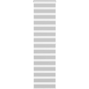 vidaXL - Zebra - rolgordijn - 55x200 - cm - stofbreedte - 50,9 - cm - lichtgrijs