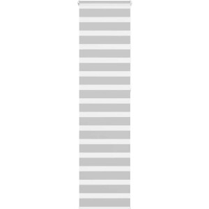vidaXL - Zebra - rolgordijn - 55x230 - cm - stofbreedte - 50,9 - cm - lichtgrijs