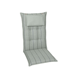 GO-DE Textil Tuinkussen (Stoelkussens voor stoelen met een lange rugleuning, Taupe)