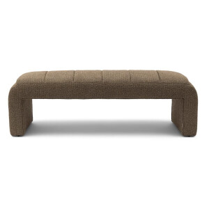 Rivièra Maison Bankje 'Brera' 162cm, Bouclé, kleur Classic Brown