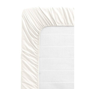 Leen Bakker - Hoeslaken - Off White - 90x200 Cm - Katoen - Wit