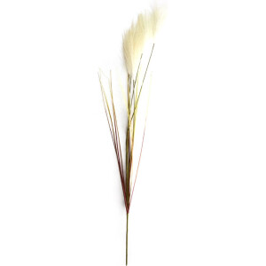 Kunstbloem Pluim 78x10x3cm beige