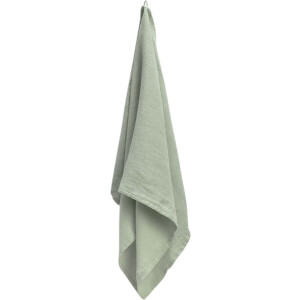 Yumeko handdoek gewassen linnen wafel mistig groen 50x100 - 1 st - Biologisch & ecologisch