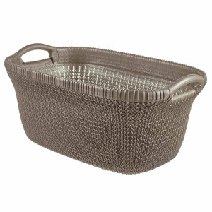 Curver Wasmand Knit 40 L metallic bruin