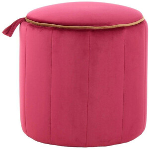 Kayoom ZitHocker Reese, zit-hocker met comfort, fluweelzachte oppervlakte fluweelzacht, decoratief, gedetailleerd, aantrekkelijke kleurstelling (1 stuk)