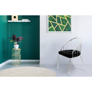 Kayoom Stoel Palma, minimalistische stoel, doorlopend frame van stevig metaal (1 stuk)