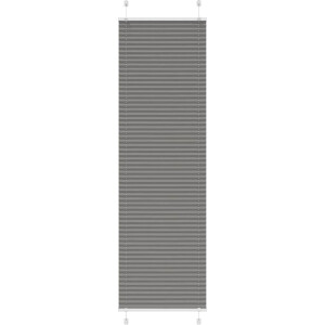 vidaXL - Plissé - rolgordijn - 55x200 - cm - stofbreedte - 54,4 - cm - antraciet