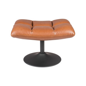 Dutchbone Hocker 'Bar' PU, kleur Vintage Bruin