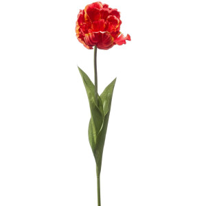 Emerald - Kunstbloem Tulp Paris 66cm oranje - Kunstplant voor binnen