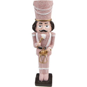 Clayre & Eef Beeld Notenkraker 20 cm Roze Kunststof