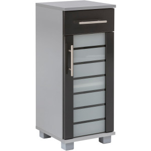 Schildmeyer Onderkast Nikosia Breedte 30 cm, met glasdeur, 1 lade, mdf-fronten, metalen grepen