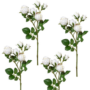 Creativ green Kunstbloem set van 4 (4 stuks)