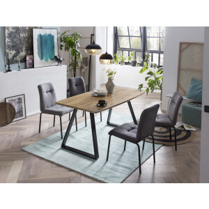 Artistiq Eettafel 'Kenora' Eikenlook, 140 x 80cm