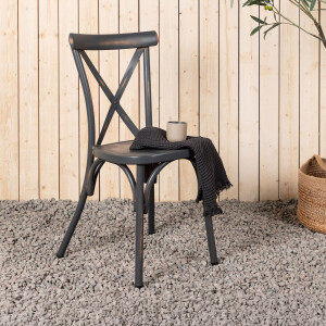 Nohr Tuinstoel 'Lurdes' kleur Donkergrijs