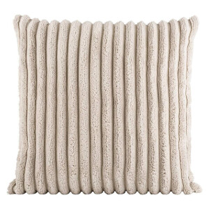 2e Halve Prijs Leen Bakker - Sierkussen Stan - 45x45 Cm - Polyester - Taupe