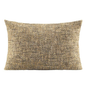 1+1 Gratis Leen Bakker - Sierkussen Lily - Grijs/goud - 35x50 Cm - Polyester/Katoen - Goudkleurig#Grijs