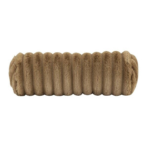 2e Halve Prijs Leen Bakker - Sierkussenrol Bouke - Taupe - 42xØ15 Cm - Polyester - Taupe#Bruin