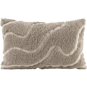 1+1 Gratis Leen Bakker - Sierkussen Guust - Grijs/wit - 30x50 Cm - Katoen - Grijs#Wit