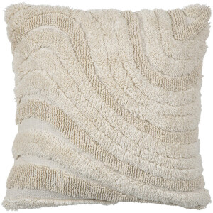 1+1 Gratis Leen Bakker - Sierkussen Josie - 45x45 Cm - Katoen - Crème