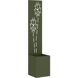 vidaXL - Tuin - Privacy - Scherm - Olijfgroen - 32 - x - 150 - cm - Koudgewalst - staal