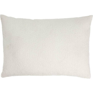 2e Halve Prijs Leen Bakker - Sierkussen Vayen - Off White - 50x70 Cm - Polyester - Wit
