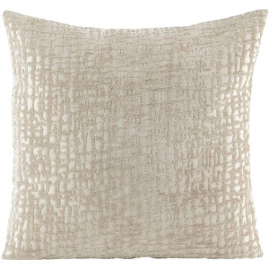 Leen Bakker - Sierkussenhoes Kiran - 45x45 Cm - Polyester - Taupe - 1x45x45 Cm