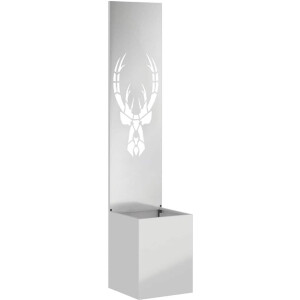 vidaXL - Tuin - Privacy - Scherm - Dierenprint - Zilver - 32 - x - 32 - x - 150 - cm