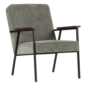 WOOOD Fauteuil 'Sally', kleur Vergrijsd Groen