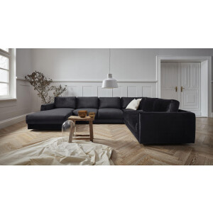 andas Zithoek Hobro U-vorm in 3 stofkwaliteiten in vele kleuren, design by morten georgsen