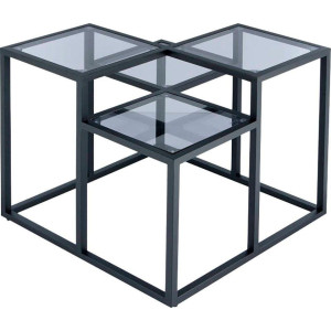 Kayoom Bijzettafel Steps 625 getrapt metalen frame, vierkante plateaus, modern (1 stuk)