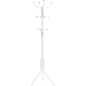 ACAZA Kapstok - Kapstok Staand - 12 Haken - 182 cm - Metaal - Wit