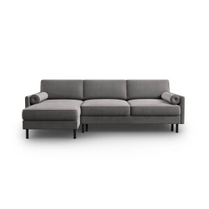 3.5-zits hoekslaapbank Scott velvet links met opbergruimte | Micadoni Limited Edition