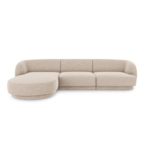 3.5-zitshoekbank Miley links chenille | Micadoni Limited Edition