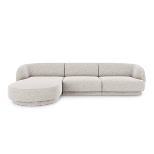 3.5-zitshoekbank Miley links chenille | Micadoni Limited Edition