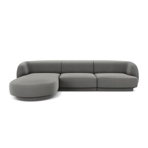 3.5-zitshoekbank Miley links velvet | Micadoni Limited Edition