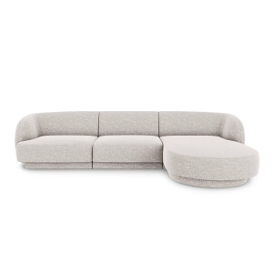 3.5-zitshoekbank Miley rechts chenille | Micadoni Limited Edition