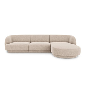 3.5-zitshoekbank Miley rechts chenille | Micadoni Limited Edition