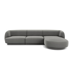 3.5-zitshoekbank Miley rechts velvet | Micadoni Limited Edition
